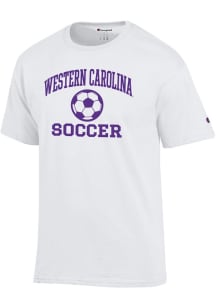 Champion Western Carolina White Soccer Jersey Short Sleeve T Shirt