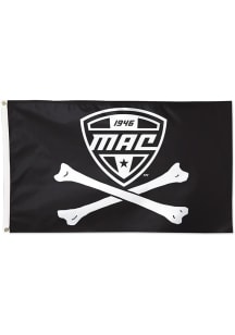 MAC Fly the Flag Skulls Silk Screen Grommet Flag - Black
