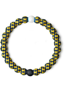 Michigan Wolverines Repeat Logo Mens Bracelet