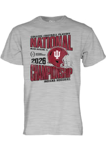 Blue 84 Indiana Hoosiers Grey 2025 CFP National Championship Game Bound Short Sleeve T Shirt