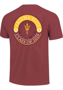 Arizona State Sun Devils Maroon Class of 2029 Short Sleeve T Shirt