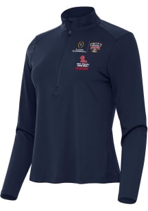 Antigua Ole Miss Rebels Womens Navy Blue 2025 Sugar Bowl Champions Tribute Qtr Zip Pullover