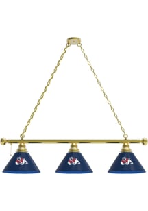 Fresno State Bulldogs 3 Shade Gold Billiard Lamp