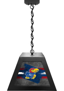Kansas Jayhawks Pendant Black Billiard Lamp