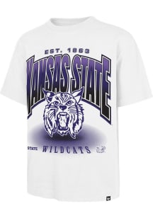 47 K-State Wildcats White Team Flex Football Foundation Short Sleeve Fashion T Shirt