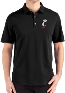 Cutter and Buck Cincinnati Bearcats Black Advantage Refresh Pique Big and Tall Polo