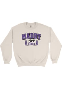 Madison Taylor Northwestern Wildcats Mens Ivory “Two Times” Player Crew