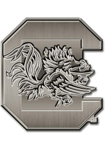 South Carolina Gamecocks Nickel Molded Car Emblem - Silver