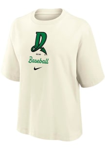 Nike Dayton Dragons Womens Ivory Boxy Short Sleeve T-Shirt