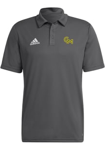 Adidas George Mason University Mens Grey Entrada Polo Short Sleeve Polo