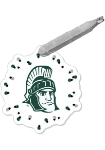 Michigan State Spartans Acrylic Lights Holiday ROC Ornament - Green