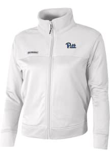 Columbia Pitt Panthers Womens White River Fleece Long Sleeve Full Zip Jacket