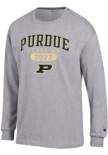 Champion Purdue Boilermakers Grey Class of 2027 Jersey Long Sleeve T Shirt