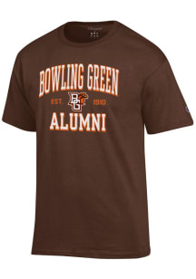 Champion Bowling Green Falcons Brown Est Date Alumni Jersey Short Sleeve T Shirt