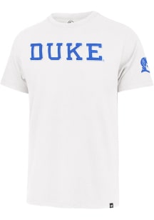 47 Duke Blue Devils White Franklin Fieldhouse Namesake Short Sleeve Fashion T Shirt