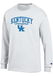 Champion Kentucky Wildcats White Grandma Script Jersey Long Sleeve T Shirt