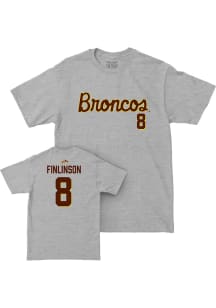 Isaac Finlinson Western Michigan Broncos Grey NIL Script Short Sleeve Player T Shirt