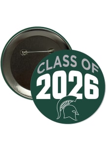 Michigan State Spartans 3" Class of 2026 Button - Green