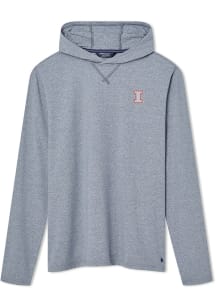 Turtleson Illinois Fighting Illini Mens Navy Blue Ciro Long Sleeve Hoodie