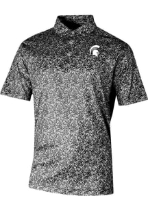 Columbia Michigan State Spartans Mens Black Heat Seal Westside Country Short Sleeve Polo