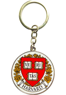 Harvard Crimson Shield Emblem Keychain - Crimson