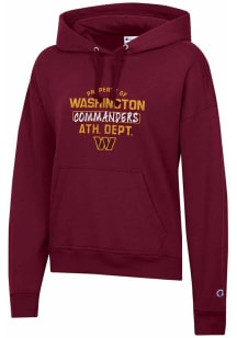 Champion Washington Commanders Womens Maroon Powerblend Hooded Sweatshirt