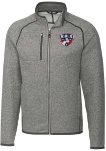 Cutter and Buck FC Dallas Mens Grey Mainsail Medium Weight Jacket