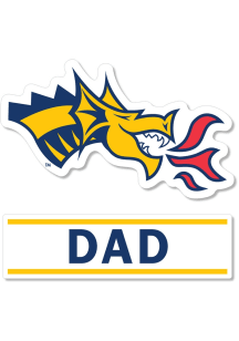 Drexel Dragons 3 Inch Dad Auto Decal - Navy Blue