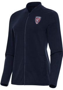 Antigua Indy Eleven Womens Navy Blue Continual Light Weight Jacket