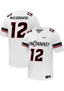 Filip Maciorowski  Nike Cincinnati Bearcats White NIL Name And Number Football Jersey