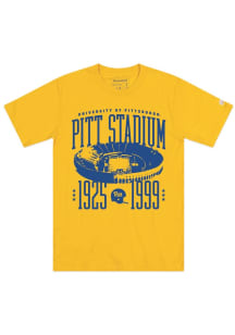 Homefield Pitt Panthers Gold Football Pitt Stadium Short Sleeve Fashion T Shirt