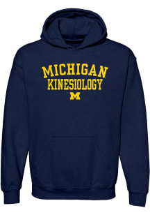Michigan Wolverines Mens Navy Blue School of Kinesiology Long Sleeve Hoodie