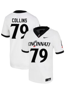 Luke Collins  Nike Cincinnati Bearcats White NIL Name And Number Football Jersey