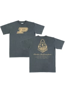 SLAM Purdue Boilermakers Charcoal Homecourt Heavyweight Short Sleeve T Shirt