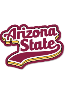 Arizona State Sun Devils 3.5" Varsity Script Rugged Stickers - Maroon