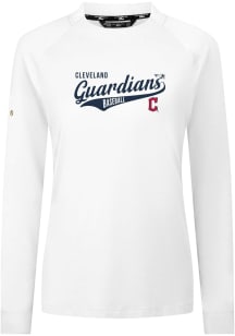 Levelwear Cleveland Guardians Womens White Slender Glide Pullover