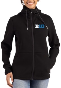 Cutter and Buck Big Ten Womens Black Epic Comfort Full Zip Light Weight Jacket