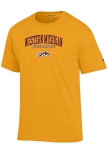Champion Western Michigan Broncos Gold Grandma Script Jersey Short Sleeve T Shirt