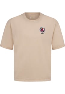 Levelwear Los Angeles Angels Brown Signature Knit Core Short Sleeve Fashion T Shirt