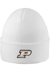 LogoFit Purdue Boilermakers White North Pole Mens Knit Hat