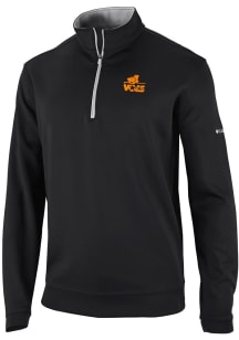 Columbia Tennessee Volunteers Mens Black Vault Heat Seal Omni Wick Wickhams Hills Long Sleeve Qtr..