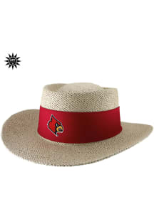 LogoFit Louisville Cardinals Brown Tournament Straw Hat Mens Bucket Hat