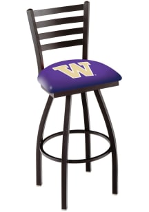 Washington Huskies High Back Swivel Pub Stool - Black
