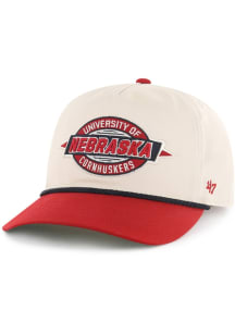 47 Nebraska Cornhuskers Frame Out Hitch Adjustable Hat - Ivory