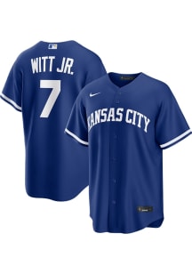 Bobby Witt Jr Kansas City Royals Mens Replica Alt Jersey - Blue
