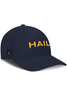Nike Michigan Wolverines Mens Blue Sideline Gameday Swooshflex Flex Hat