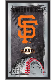 San Francisco Giants Baseball Hanging Back Bar Mirror