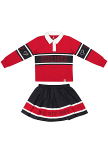 Colosseum Nebraska Cornhuskers Toddler Girls Homecoming Top and Bottom Set Red