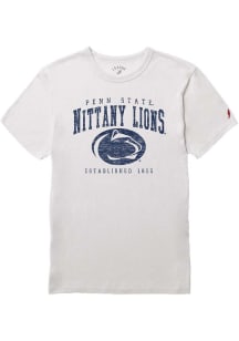 League Penn State Nittany Lions White Victory Falls Puff Arch Mascot Short Sleeve Fashion T Shirt