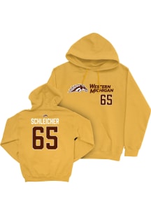 Jeremy Schleicher Western Michigan Broncos Mens Gold NIL Sideline Player Hood